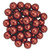 Starman Round Beads 6mm : ColorTrends: Saturated Metallic Merlot (50pcs)