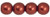 Starman Round Beads 6mm : ColorTrends: Saturated Metallic Merlot (50pcs)