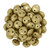 CzechMates Lentil 6mm Bead, Matte Metallic Flax - 50pcs