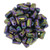 CzechMates Bricks 6 x 3mm Bead, Iris - Purple - 50pcs