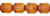 Starman Antique Style Octagonal 8mm - Bronze (smooth) : Med Topaz (25pcs)