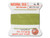 Griffin : No. 6 (0.70mm) 100% Silk Bead Cord, Jade Green, 2-Meter Card