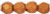 Starman Fire-Polish 3mm : ColorTrends: Saturated Metallic Russet Orange (50pcs)