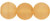 Starman Round Beads 10mm : Matte - Lt Topaz (25pcs)