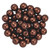 Starman Round Beads 6mm : ColorTrends: Saturated Metallic Chicory Coffee (50pcs)