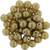 Starman Top Hole Round 6mm : Sueded Gold Smoky Topaz (25pcs)