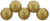 Starman Top Hole Round 6mm : Sueded Gold Smoky Topaz (25pcs)