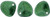 Starman Rose Petals 8 x 7mm : Metallic Suede - Leafy Green (50pcs)