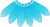 Starman Dagger 16 x 5mm : Matte - Aquamarine (50pcs)