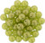 Starman Top Hole Round 6mm : Sueded Gold Olivine (25pcs)