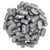 CzechMates Bricks 6 x 3mm Bead (Pearl Coat), Silver - 50pcs