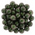Starman Round Beads 6mm : Polychrome - Olive Mauve (50pcs)