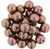 Starman Round Beads 8mm : ColorTrends: Saturated Metallic Autumn Maple (25pcs)