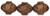 Starman Antique Style Faceted 12 x 9mm Oval : Matte - Dk Bronze (25pcs)