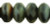 Starman Gem-Cut Rondelle 7 x 5mm : Stripe Red/Black/Brown (25pcs)