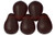 Starman Lg. Tear Drops 8 x 6mm : Matte - Ruby (50pcs)