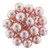 Starman Pearl Coat - Round 8mm : Pearl - Pink Rose (75pcs)