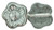 Starman Flowers 10 x 10mm : Hematite (25pcs)
