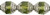 Starman Antique Style Faceted 10 x 8mm - Oval Silver : Olivine (25pcs)