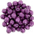 Starman Fire-Polish 6mm : ColorTrends: Saturated Metallic Pink Yarrow (25pcs)