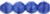 Starman Fire-Polish 8mm : Dk Blue Coral (25pcs)