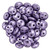 CzechMates Lentil 6mm Bead, ColorTrends Saturated Metallic Crocus Petal - 50pcs