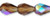 Starman Fire-Polish 7 x 5mm - Teardrop : Smoky Topaz AB (25pcs)