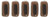 CzechMates Bricks 6 x 3mm Bead, Dk Bronze - 50pcs