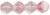 Starman Bicone 6 x 6mm : Crystal/Pink (50pcs)