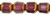 Starman Antique Style Octagonal 6mm - Bronze (smooth) : Amethyst (25pcs)
