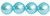 Starman Pearl Coat - Round 6mm : Pearl - Aqua (75pcs)