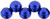 Starman Top Hole Round 6mm : ColorTrends: Saturated Metallic Lapis Blue (25pcs)