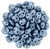 CzechMates Lentil 6mm Bead, ColorTrends Saturated Metallic Neutral Gray - 50pcs
