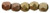 Starman Fire-Polish 2mm : Matte - Metallic Gold Iris (50pcs)