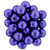 Starman Round Beads 6mm : ColorTrends: Saturated Metallic Ultra Violet (50pcs)