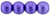 Starman Round Beads 6mm : ColorTrends: Saturated Metallic Ultra Violet (50pcs)
