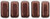 CzechMates Bricks 6 x 3mm Bead, ColorTrends Saturated Metallic Chicory Coffee - 50pcs