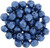 Starman Fire-Polish 6mm : ColorTrends: Saturated Metallic Navy Peony (25pcs)