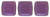 CzechMates Tile 6mm Bead (Pearl Coat), Purple Velvet - 50pcs