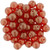 Starman Top Hole Round 6mm : Sueded Gold Ruby (25pcs)