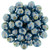 Starman Fire-Polish 6mm : Halo Ethereal - Azurite (25pcs)