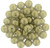 Starman Top Hole Round 6mm : Sueded Gold Black Diamond (25pcs)