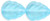 Starman Leaves 10 x 8mm : Aquamarine (25pcs)