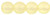 Starman Round Beads 6mm : Cosmic Twinkle - Jonquil (50pcs)