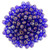 Starman English Cut Round 3mm : Luster Iris - Cobalt (50pcs)