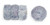 Starman Fire-Polish 6 x 3mm - Rondelle : Luster - Stone Gray (50pcs)