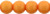 Starman Round Beads 6mm : Pacifica - Tangerine (50pcs)
