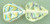 Starman Leaves 10 x 8mm Vertical Hole : Jonquil AB (25pcs)