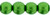 Starman Round Beads 6mm : ColorTrends: Saturated Metallic Kale (50pcs)
