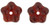 Starman Large Flower Spacer 7mm : Siam Ruby (50pcs)